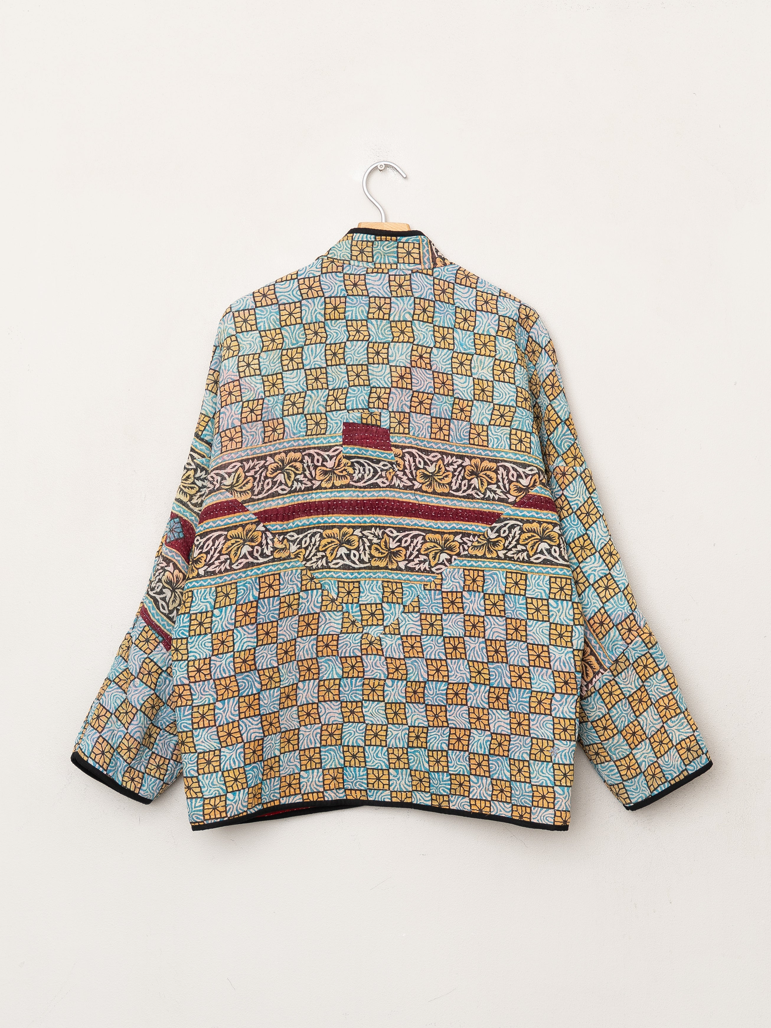 The Ladhiya Quilted Patchwork Kantha Jacket