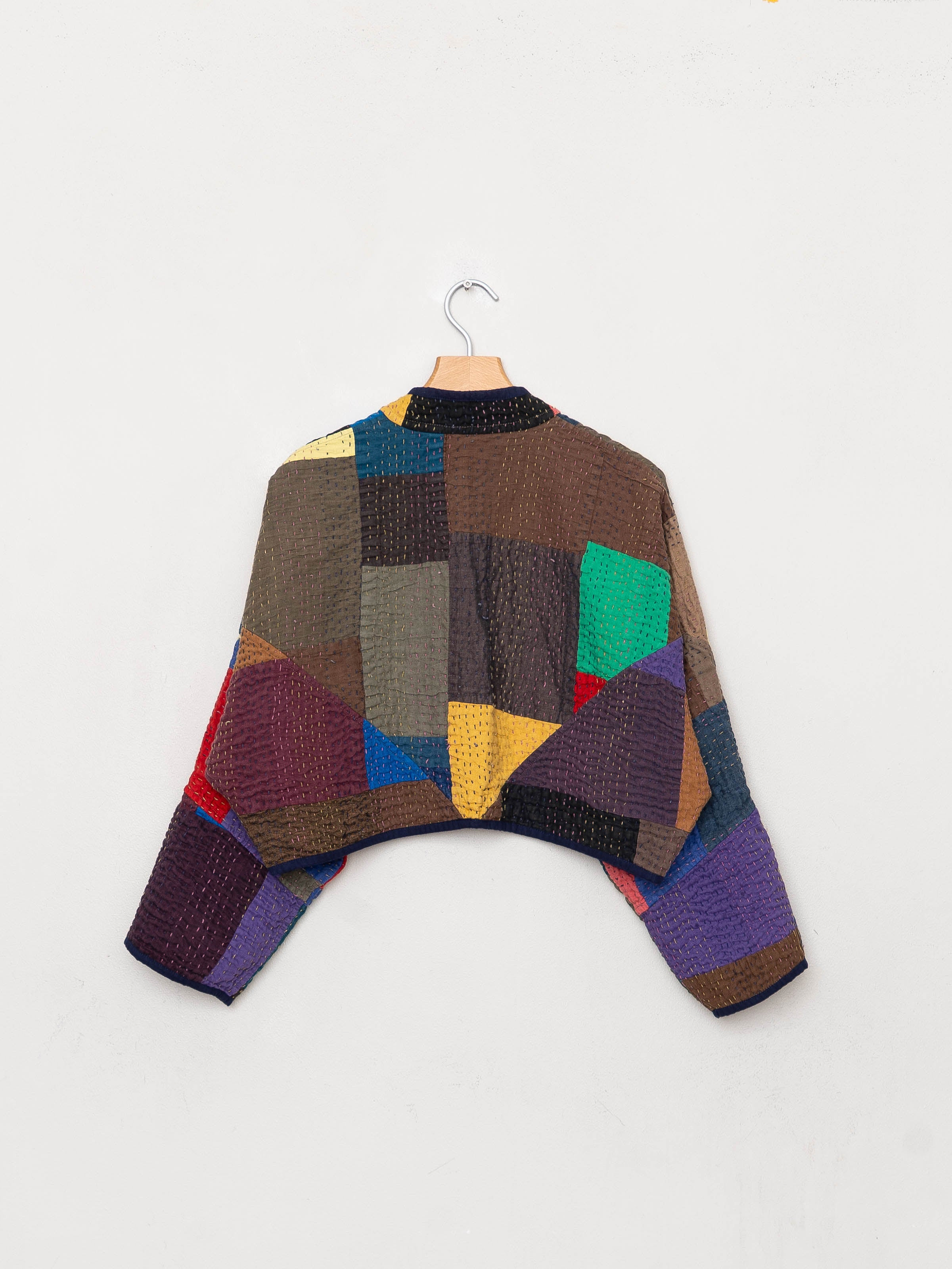 The Kaira Cropped Patchwork Ralli Quilt Jacket