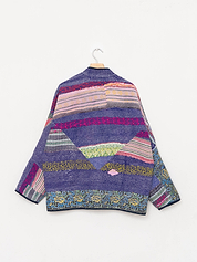 The Ladhiya Quilted Patchwork Kantha Jacket