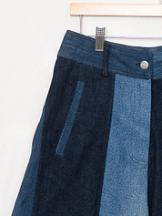 The Nadi Denim Flared Culotte Jeans - Small