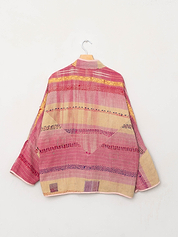 The Ladhiya Quilted Patchwork Kantha Jacket