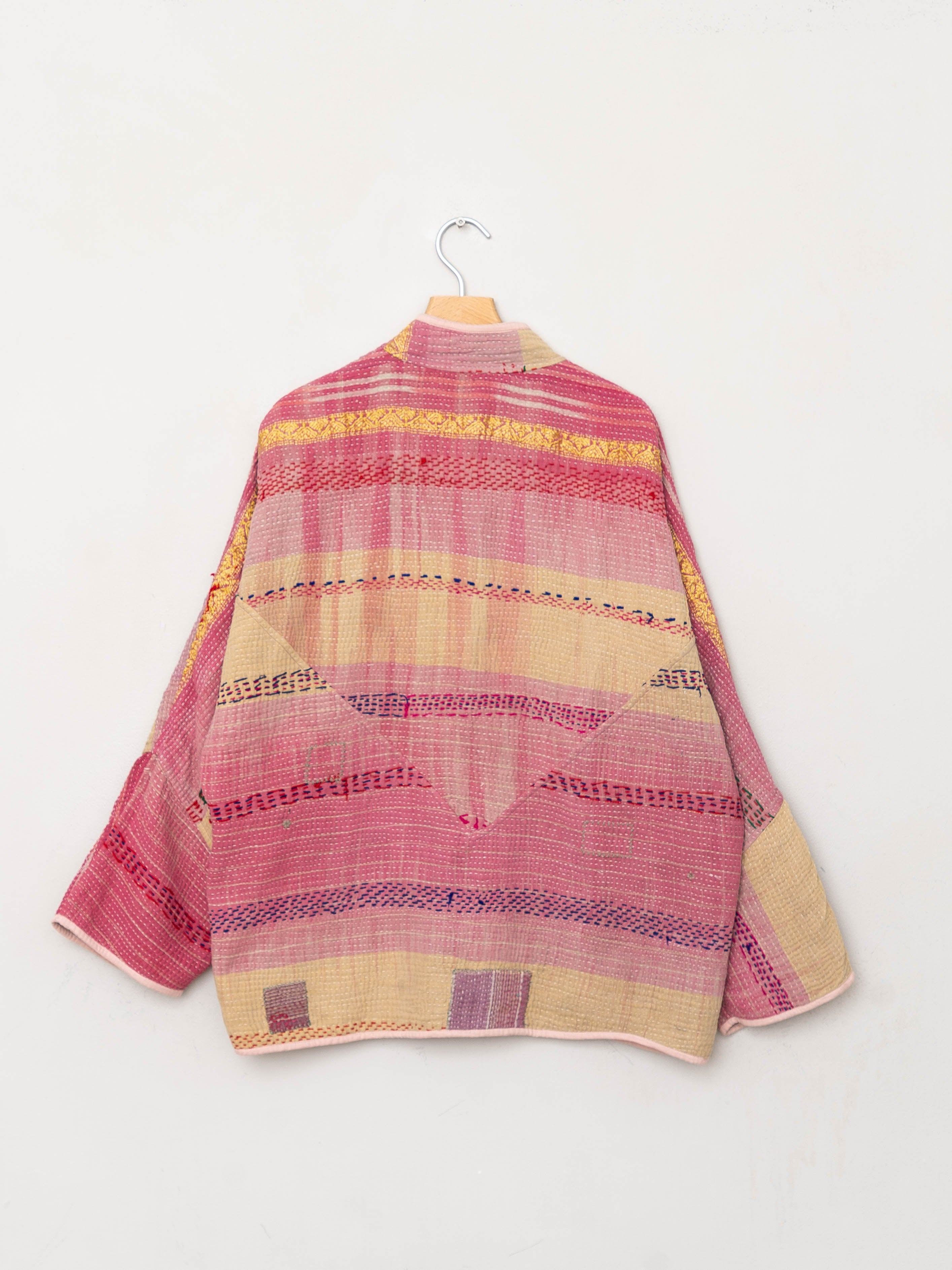 The Ladhiya Quilted Patchwork Kantha Jacket