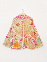 The Ladhiya Suzani Quilted Kantha Jacket