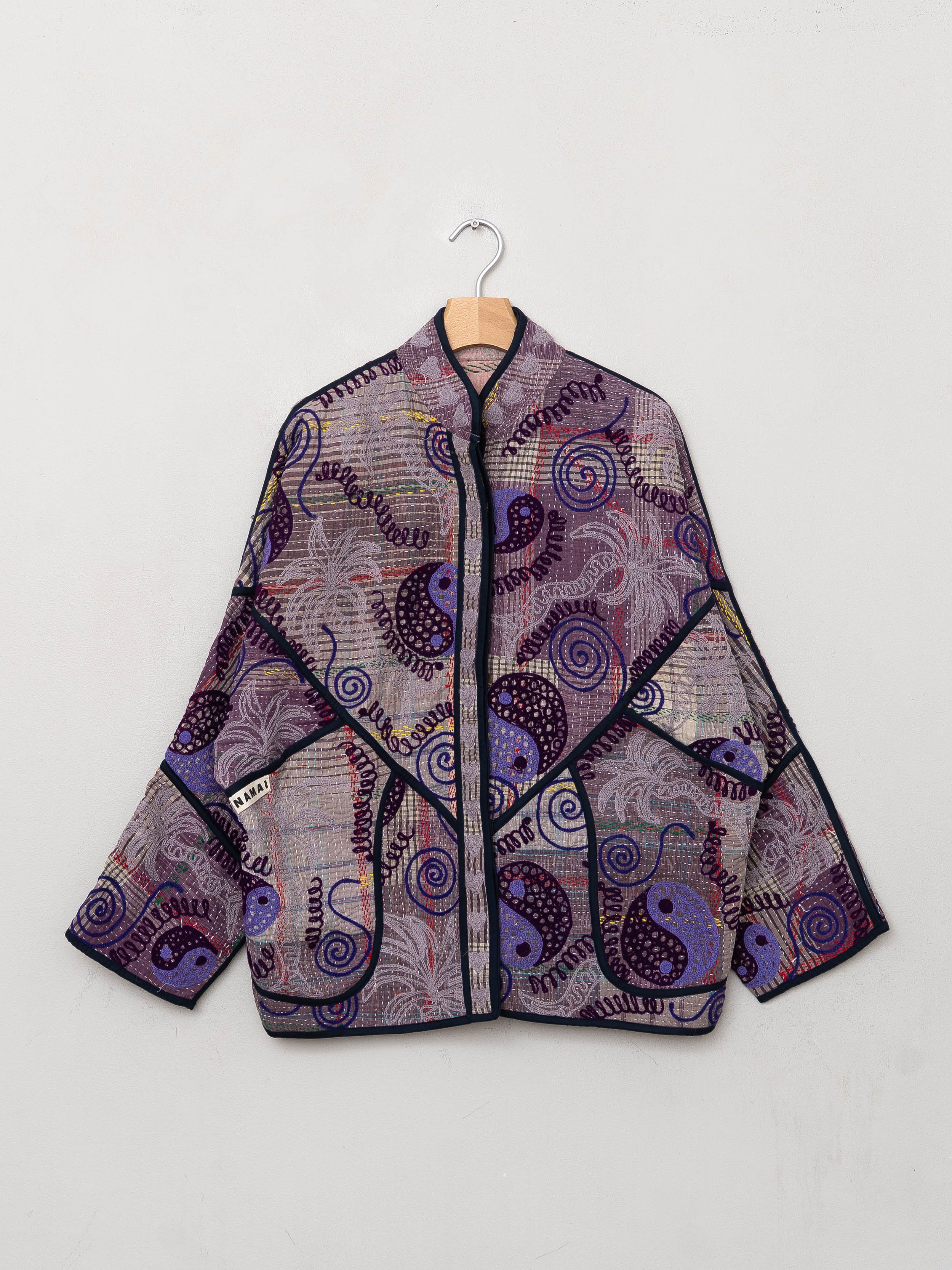 The Ladhiya Quilted Suzani Kantha Jacket