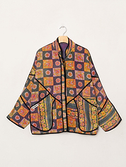 The Ladhiya Quilted Patchwork Kantha Jacket