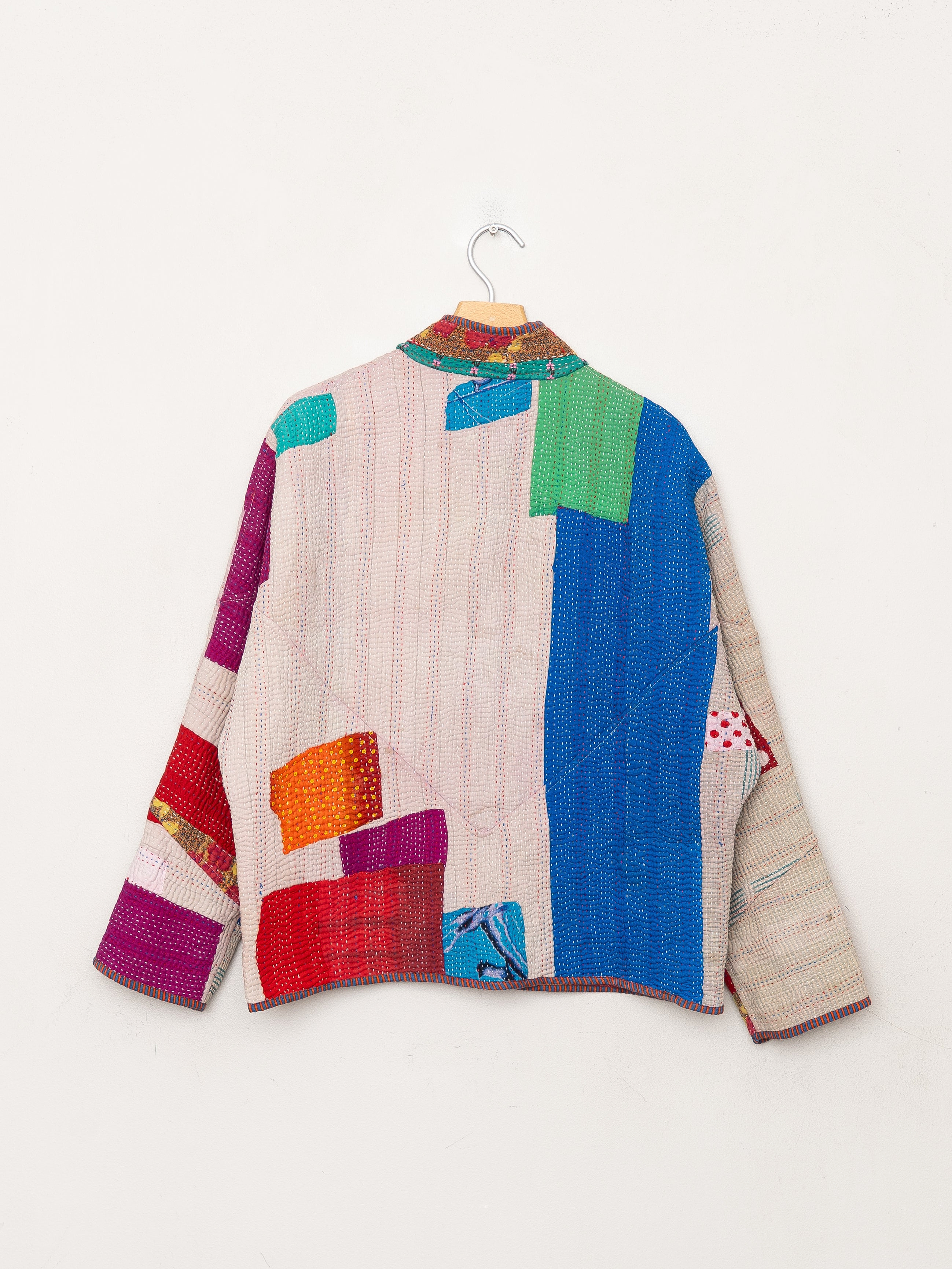 The Ladhiya Petite Quilted Patchwork Kantha Jacket