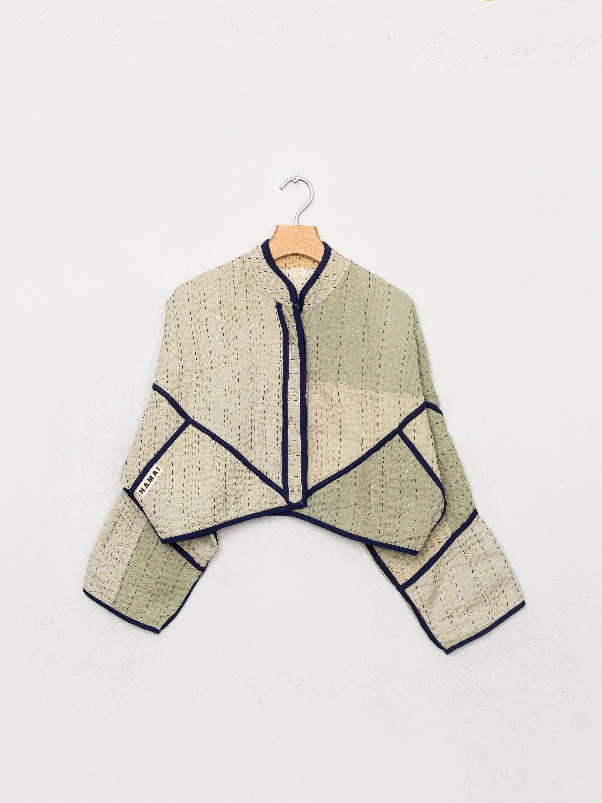 The Kaira Cropped Patchwork Ralli Quilt Jacket
