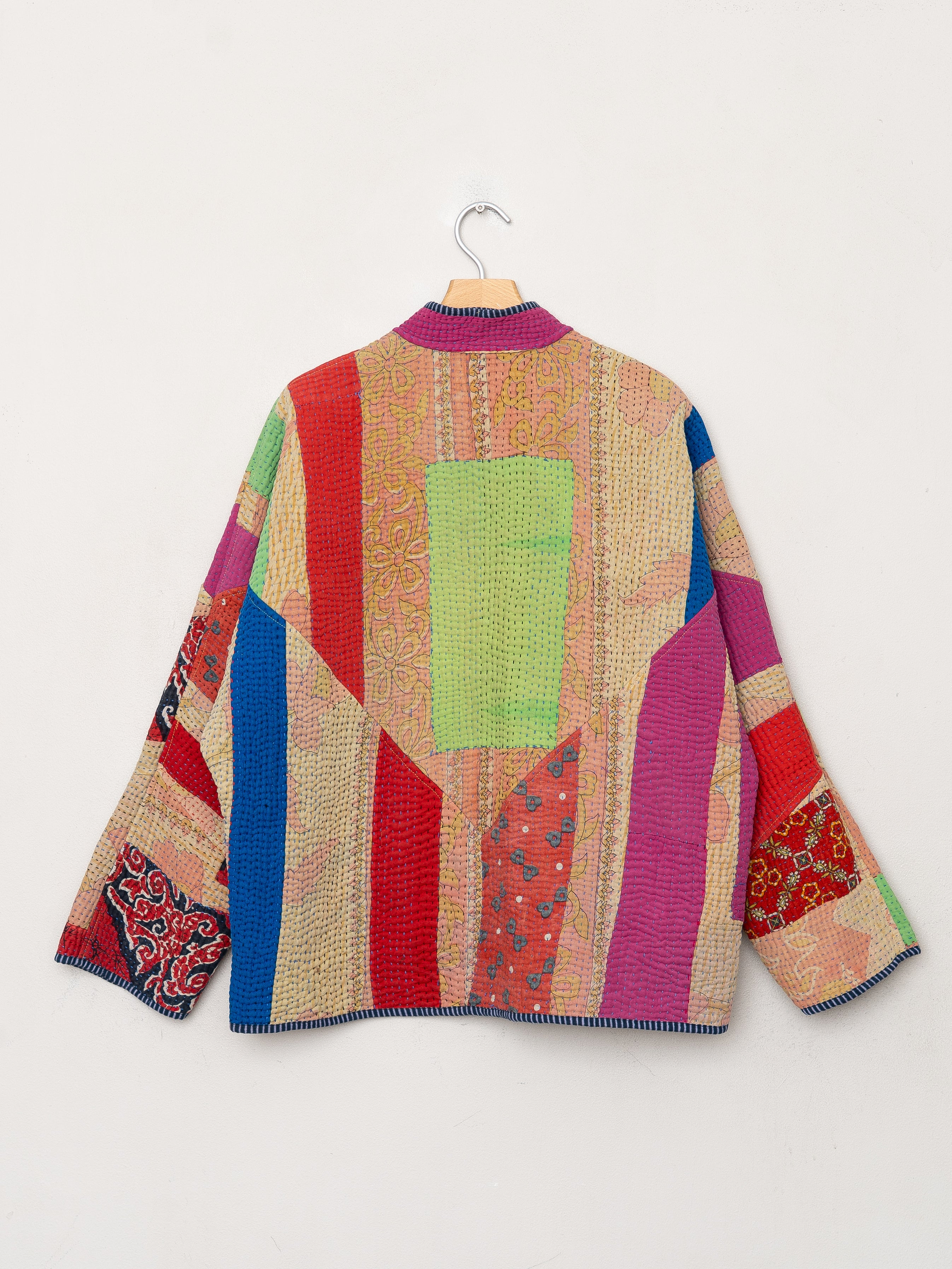 The Ladhiya Quilted Patchwork Kantha Jacket