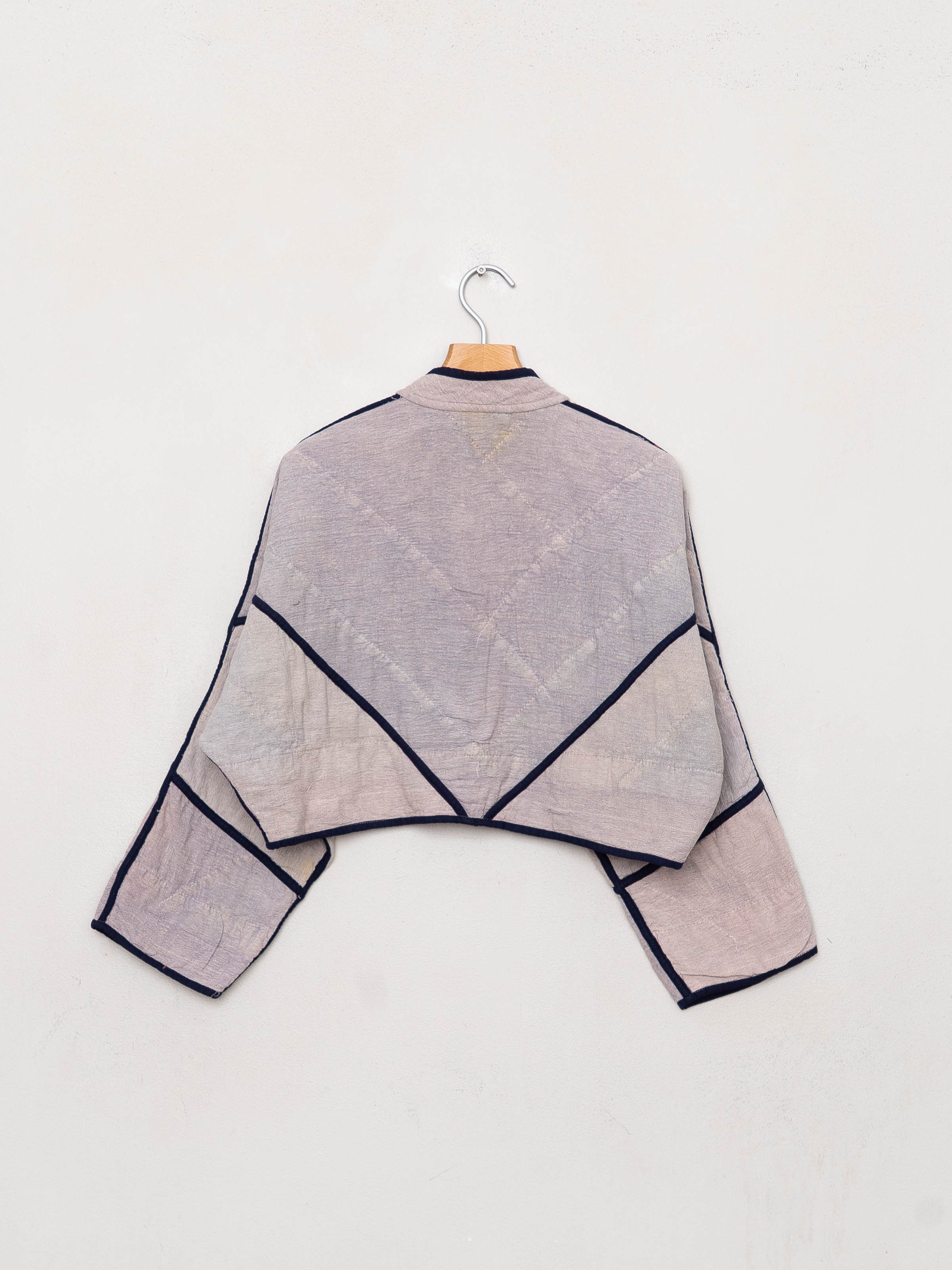 The Kaira Cropped Suzani Cut Out Kantha Jacket