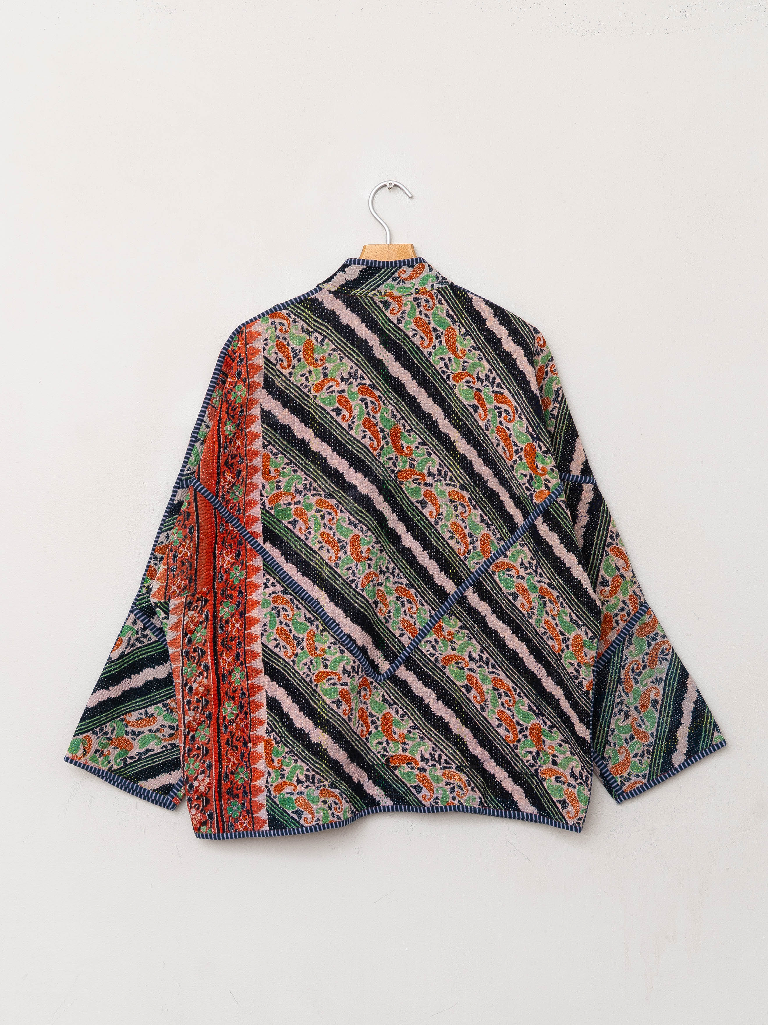 The Ladhiya Quilted Patchwork Kantha Jacket