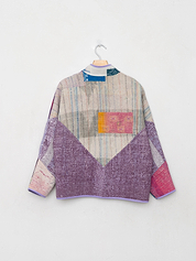 The Ladhiya Petite Quilted Patchwork Kantha Jacket