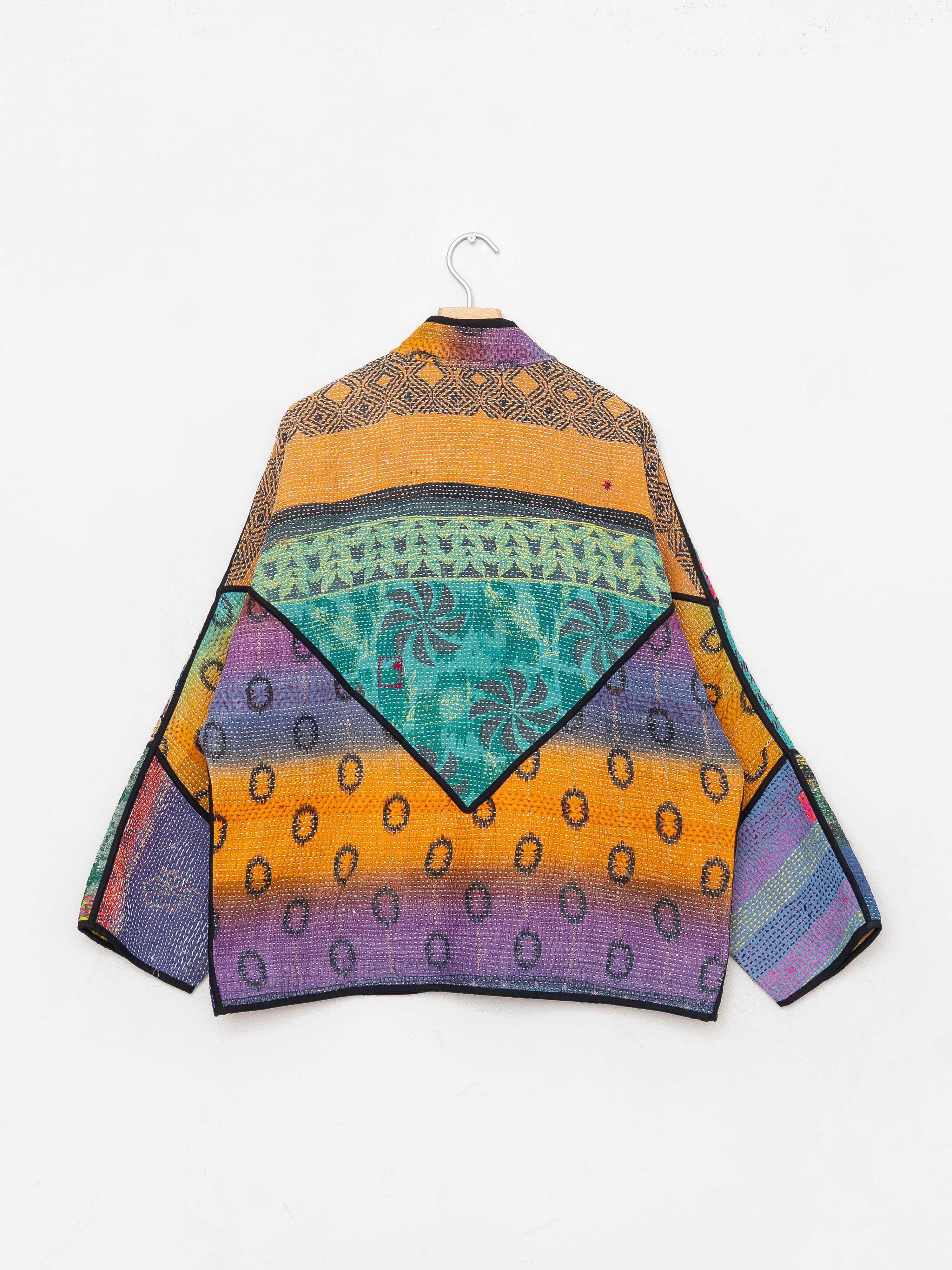 The Ladhiya Quilted Patchwork Kantha Jacket