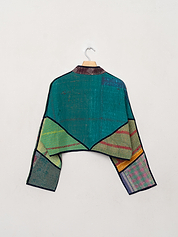The Kaira Cropped Quilted Patchwork Kantha Jacket Wholesale