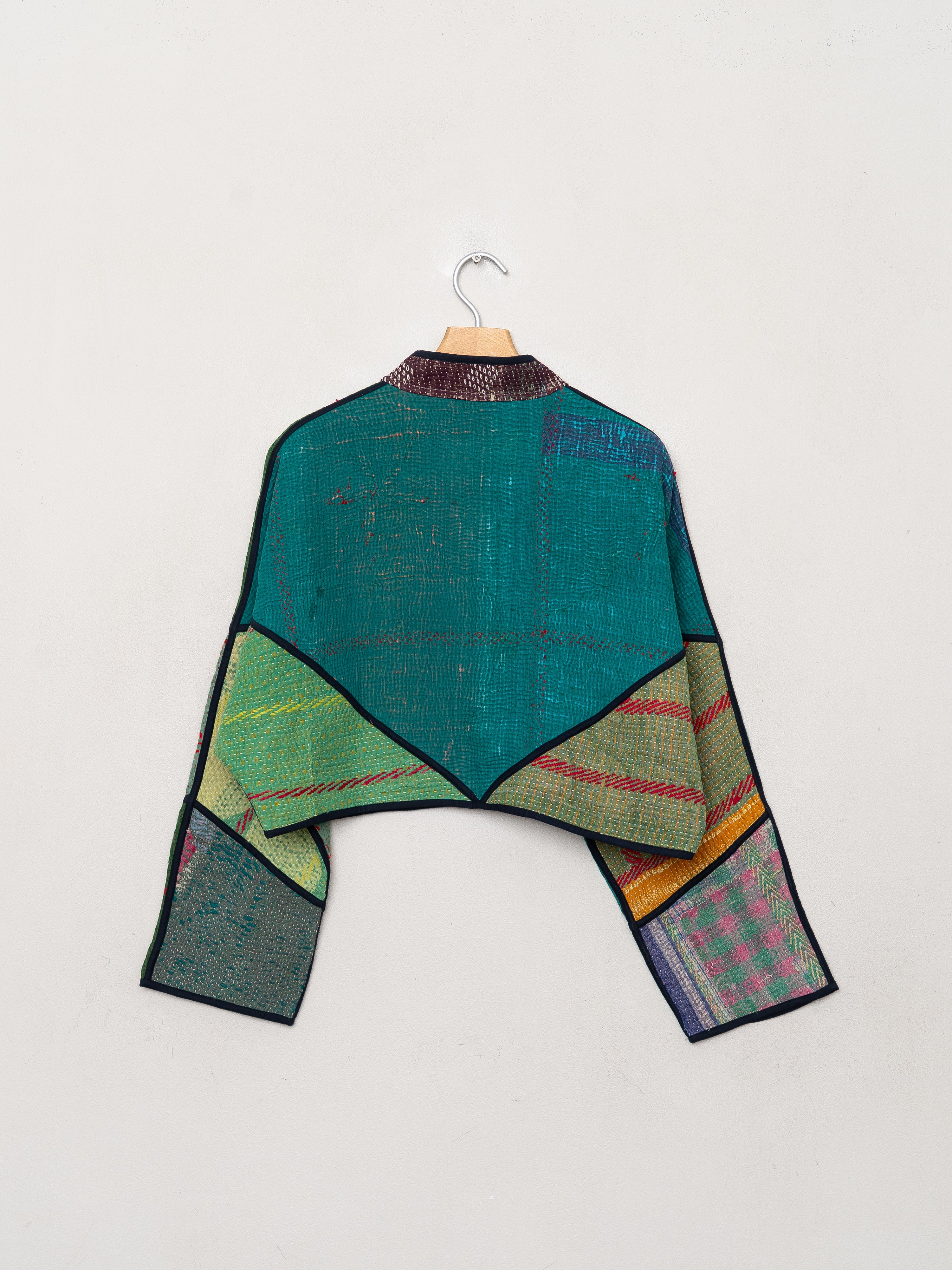 The Kaira Cropped Quilted Patchwork Kantha Jacket Wholesale