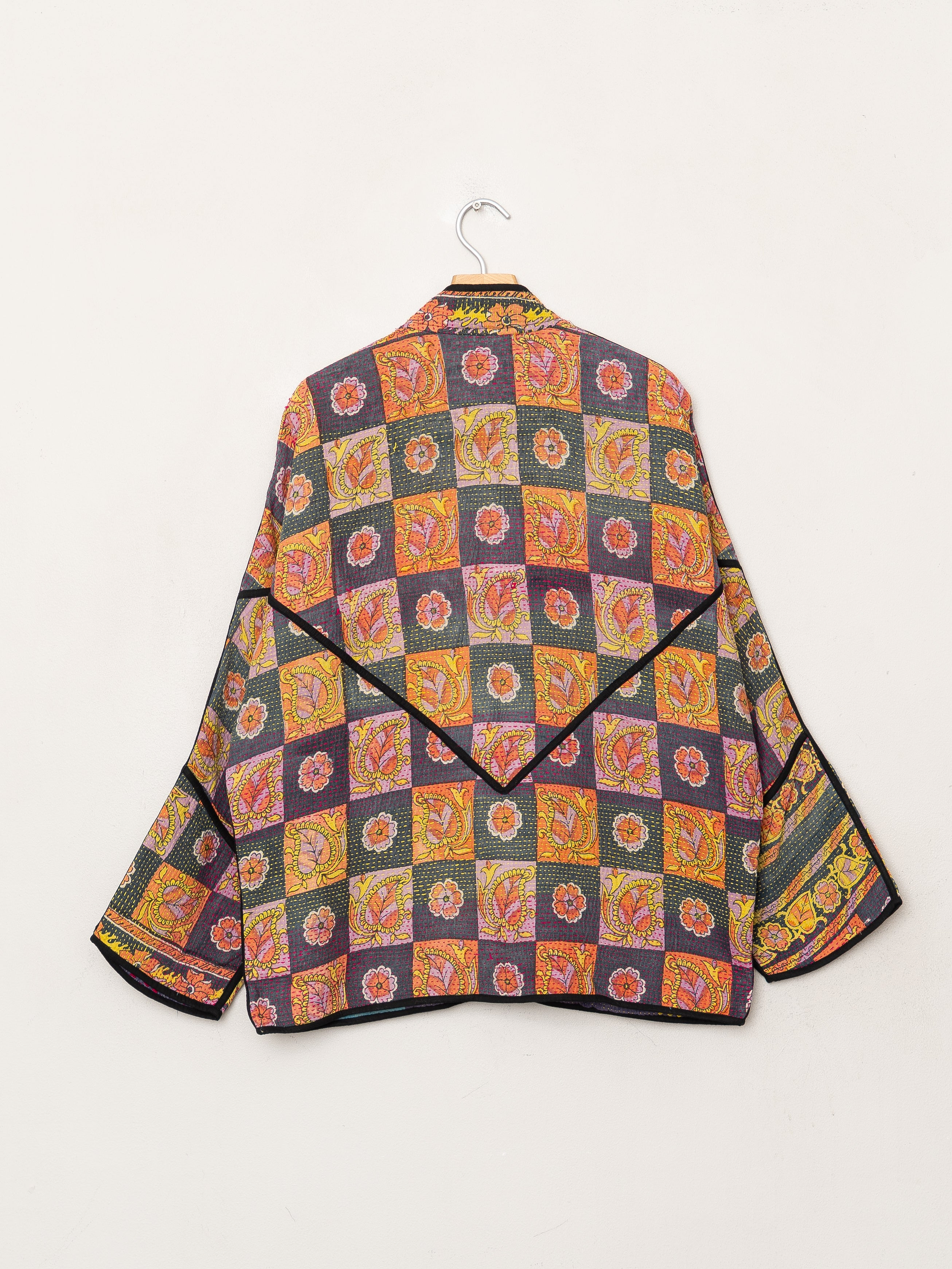 The Ladhiya Quilted Patchwork Kantha Jacket