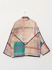 The Ladhiya Quilted Patchwork Kantha Jacket
