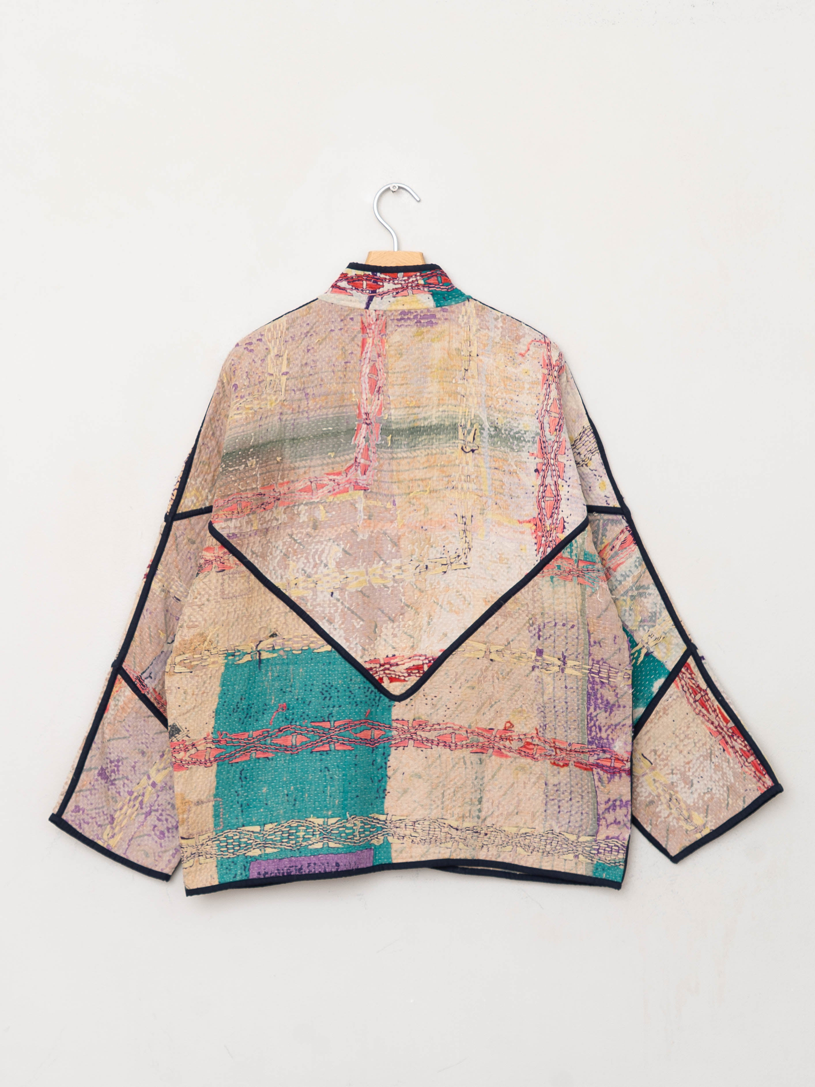The Ladhiya Quilted Patchwork Kantha Jacket