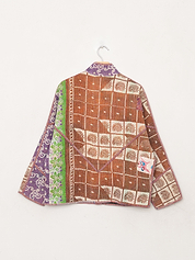 The Ladhiya Petite Quilted Patchwork Kantha Jacket