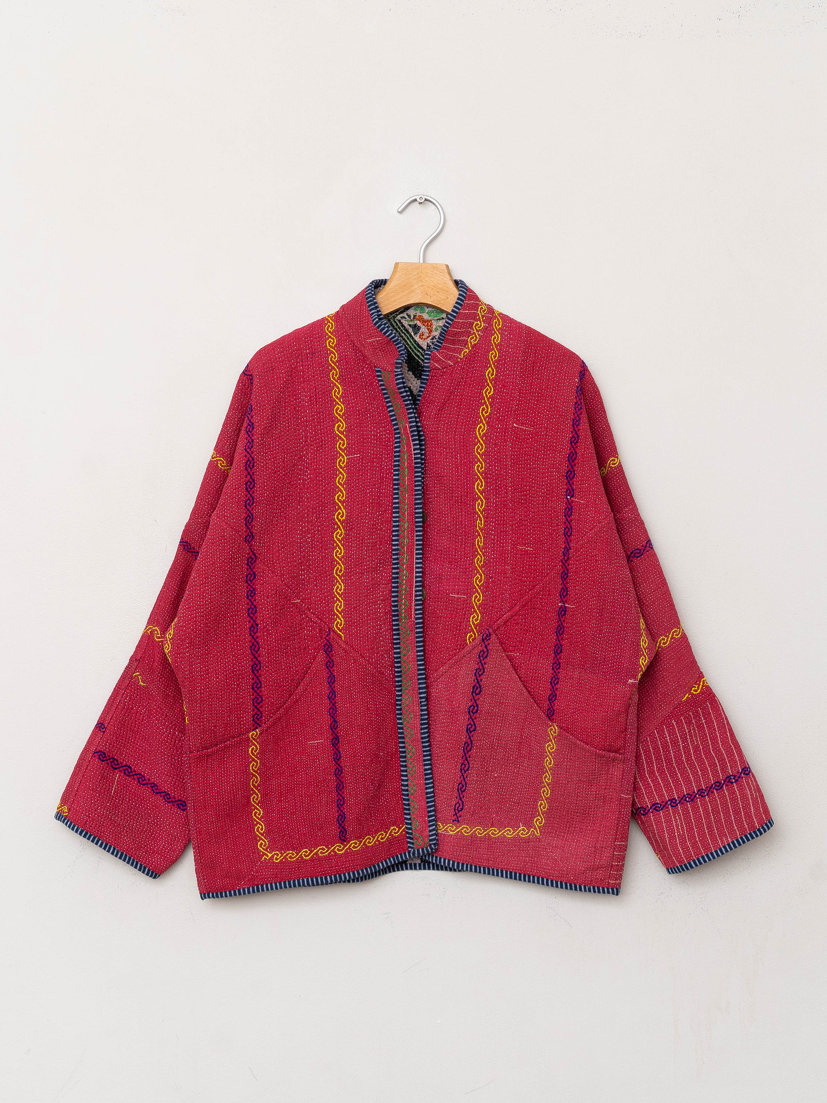 The Ladhiya Quilted Patchwork Kantha Jacket