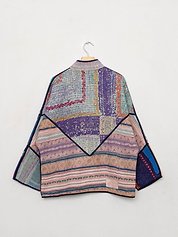 The Ladhiya Quilted Patchwork Kantha Jacket
