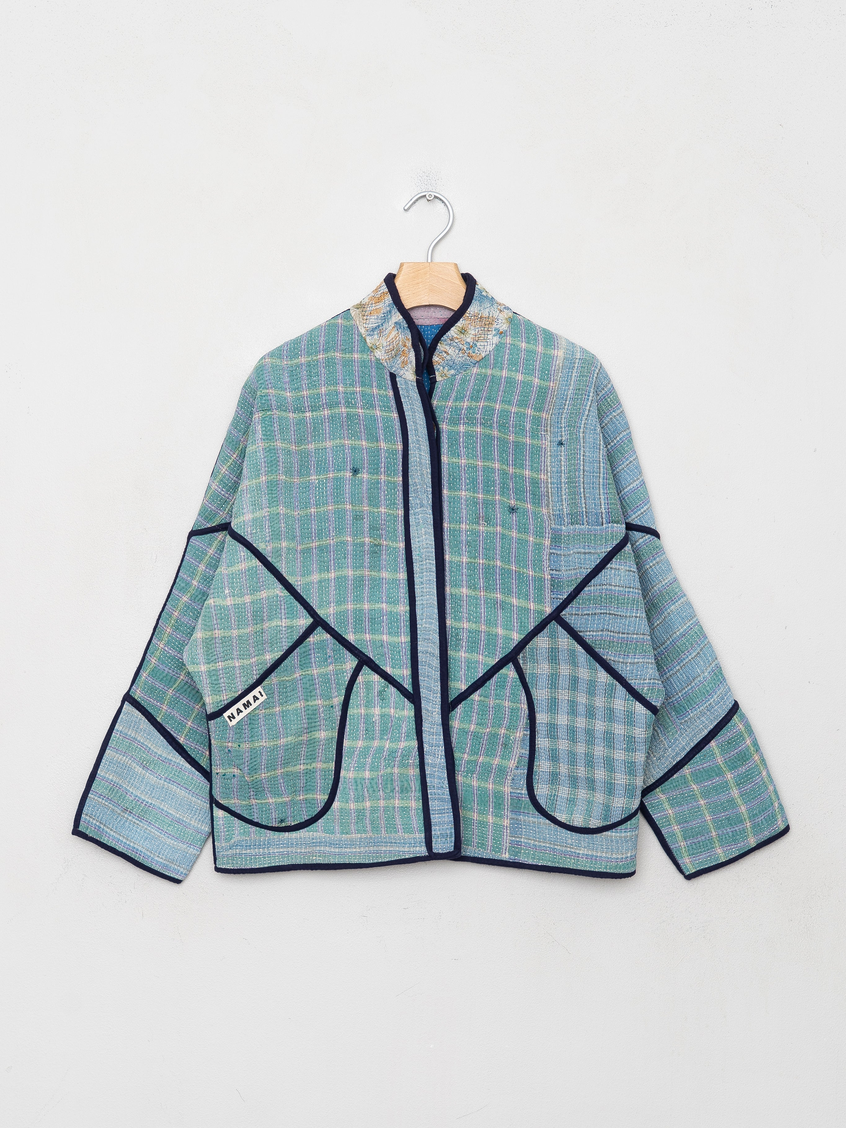 The Ladhiya Petite Quilted Patchwork Kantha Jacket
