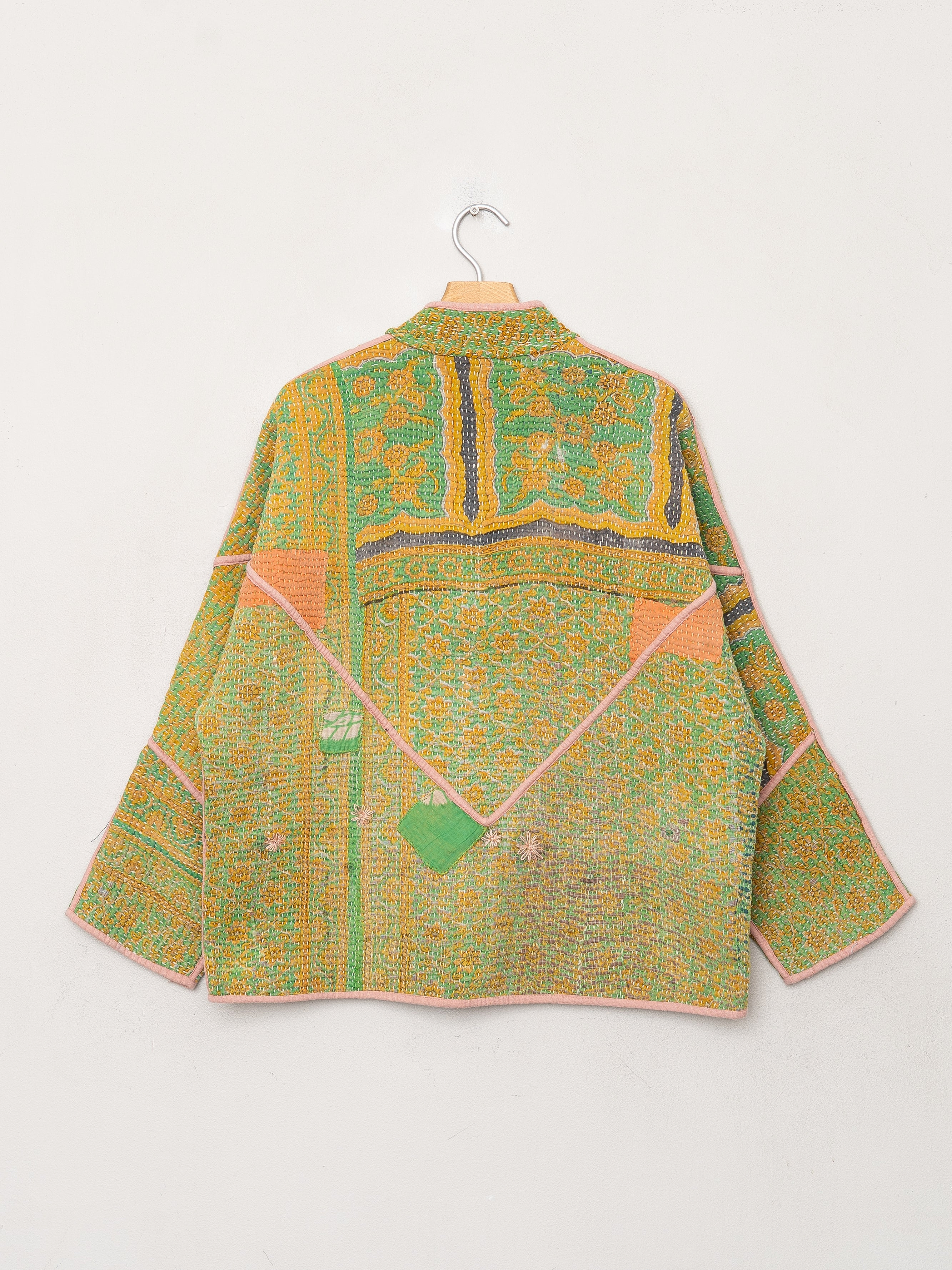 The Ladhiya Quilted Patchwork Kantha Jacket
