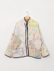 The Ladhiya Quilted Patchwork Kantha Jacket