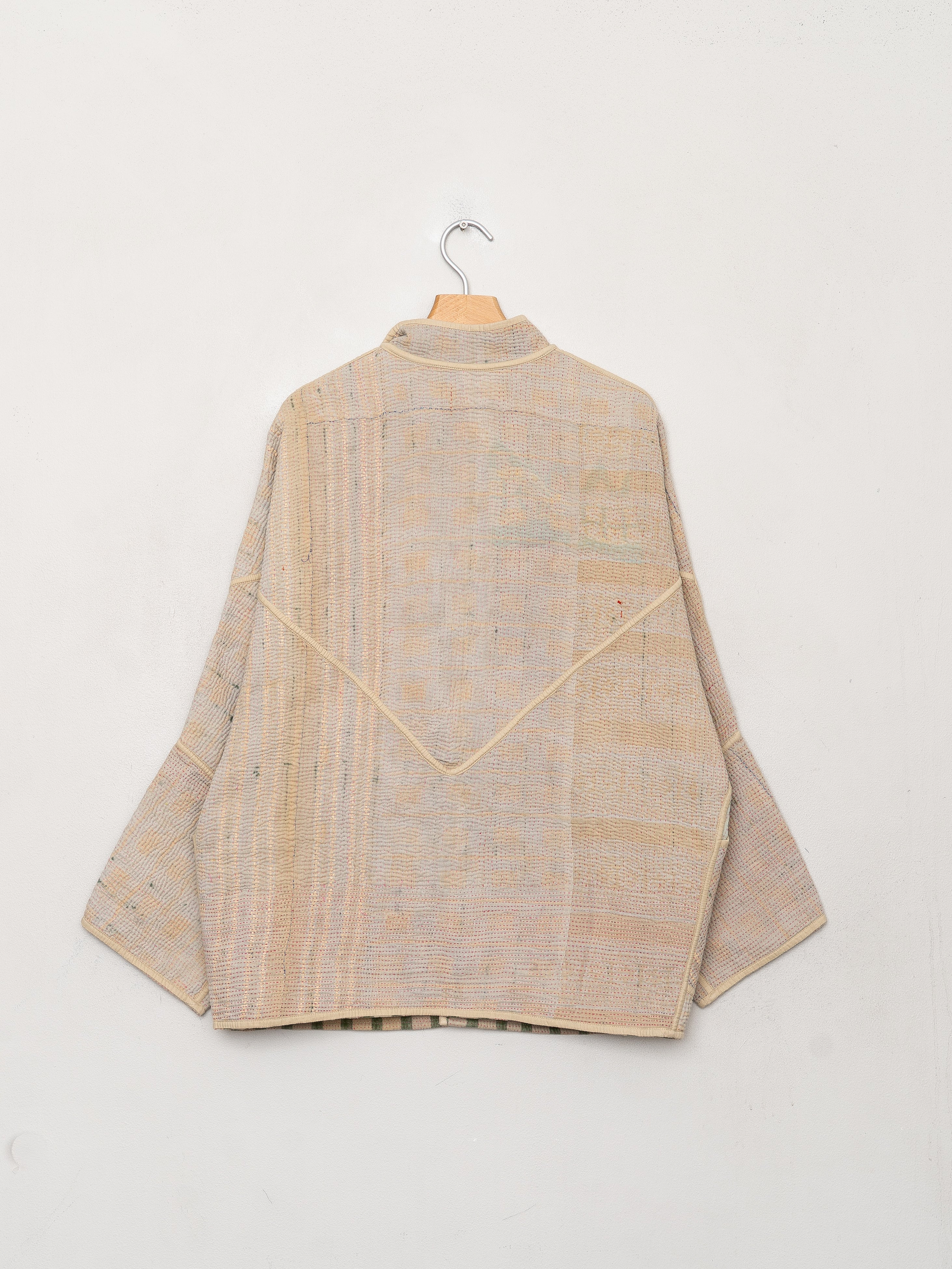 The Ishani Quilted Patchwork Kantha Jacket