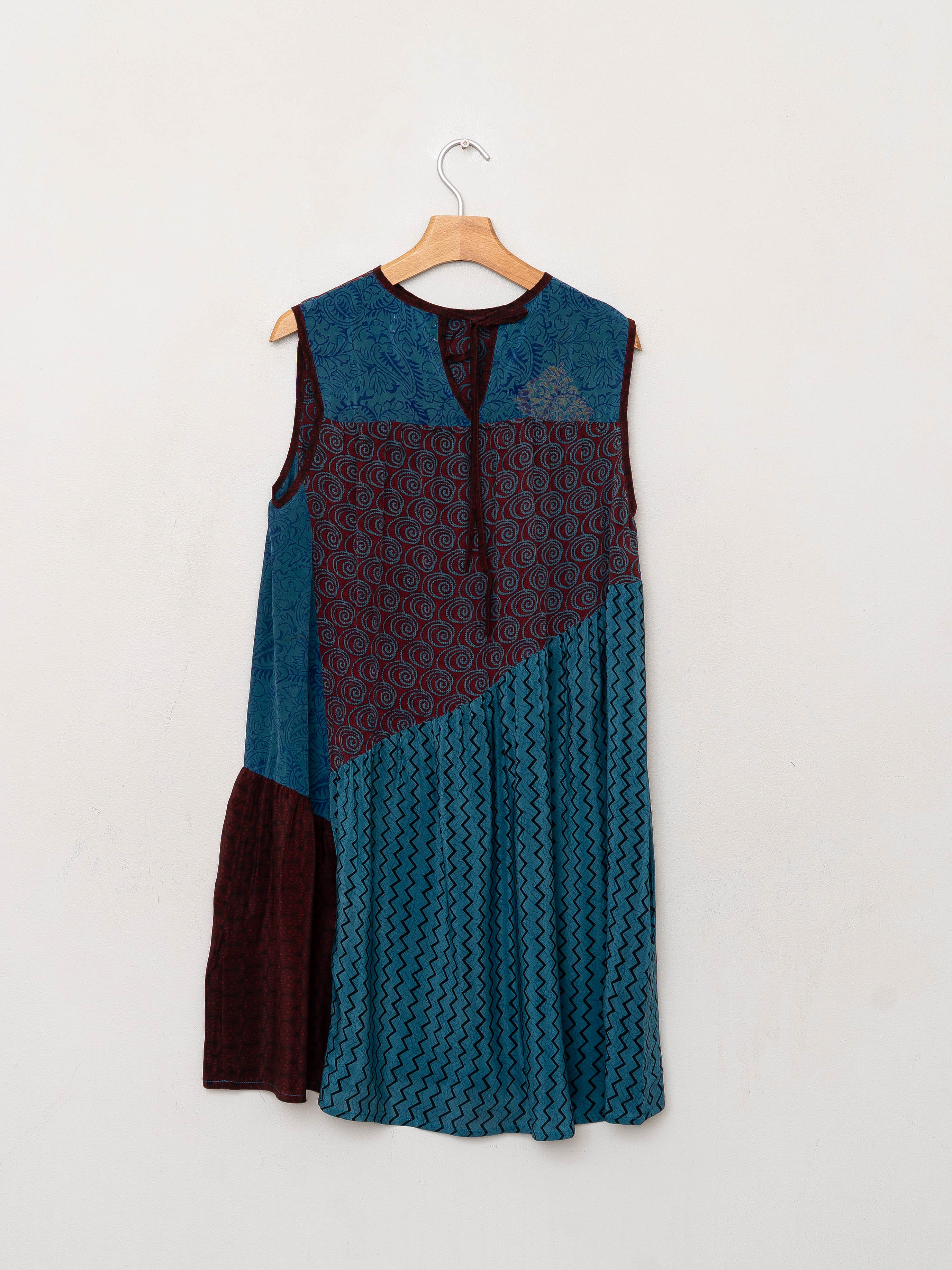 The Anan Short Dress  - Extra Small / Small - Upcycled Silk