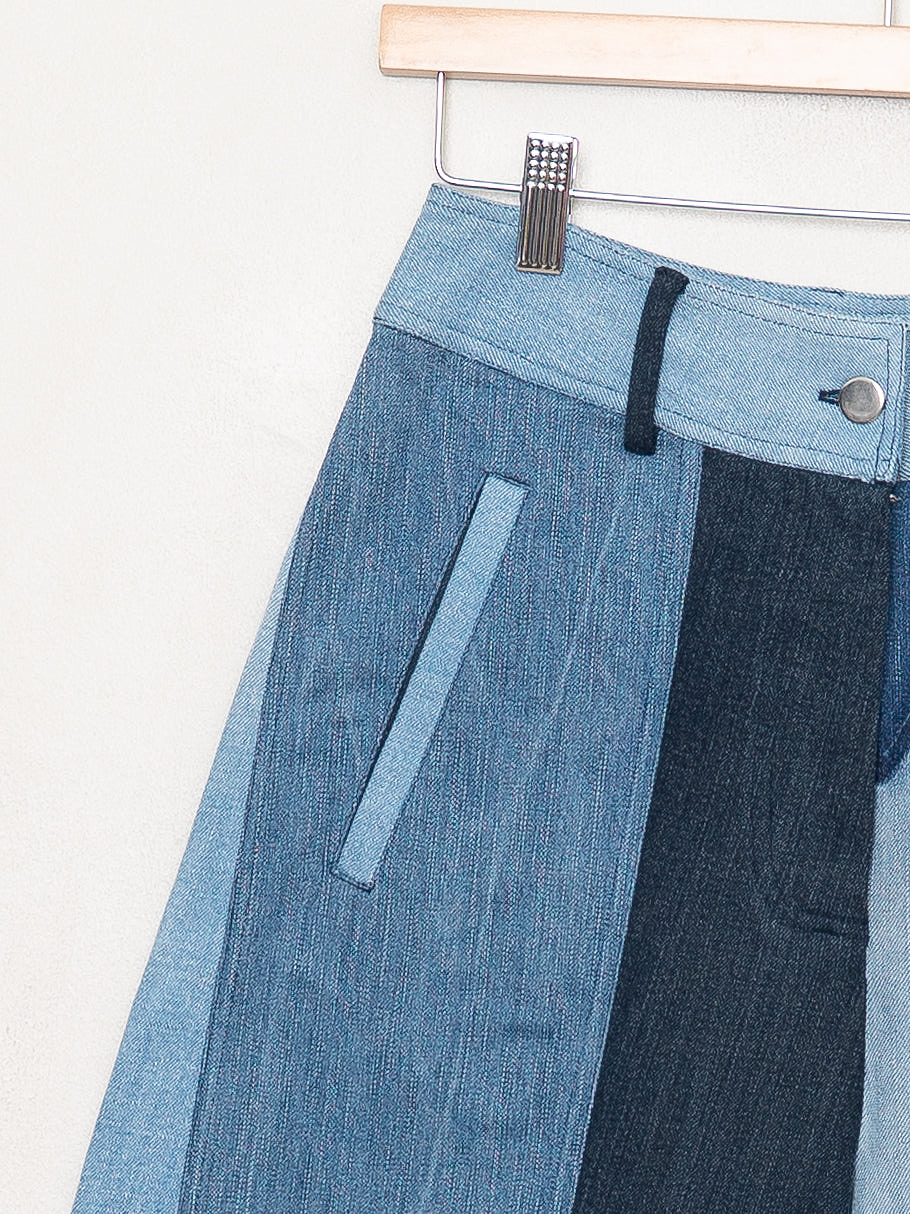 The Nadi Denim Flared Culotte Jeans - Small