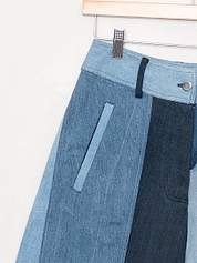 The Nadi Denim Flared Culotte Jeans - Small