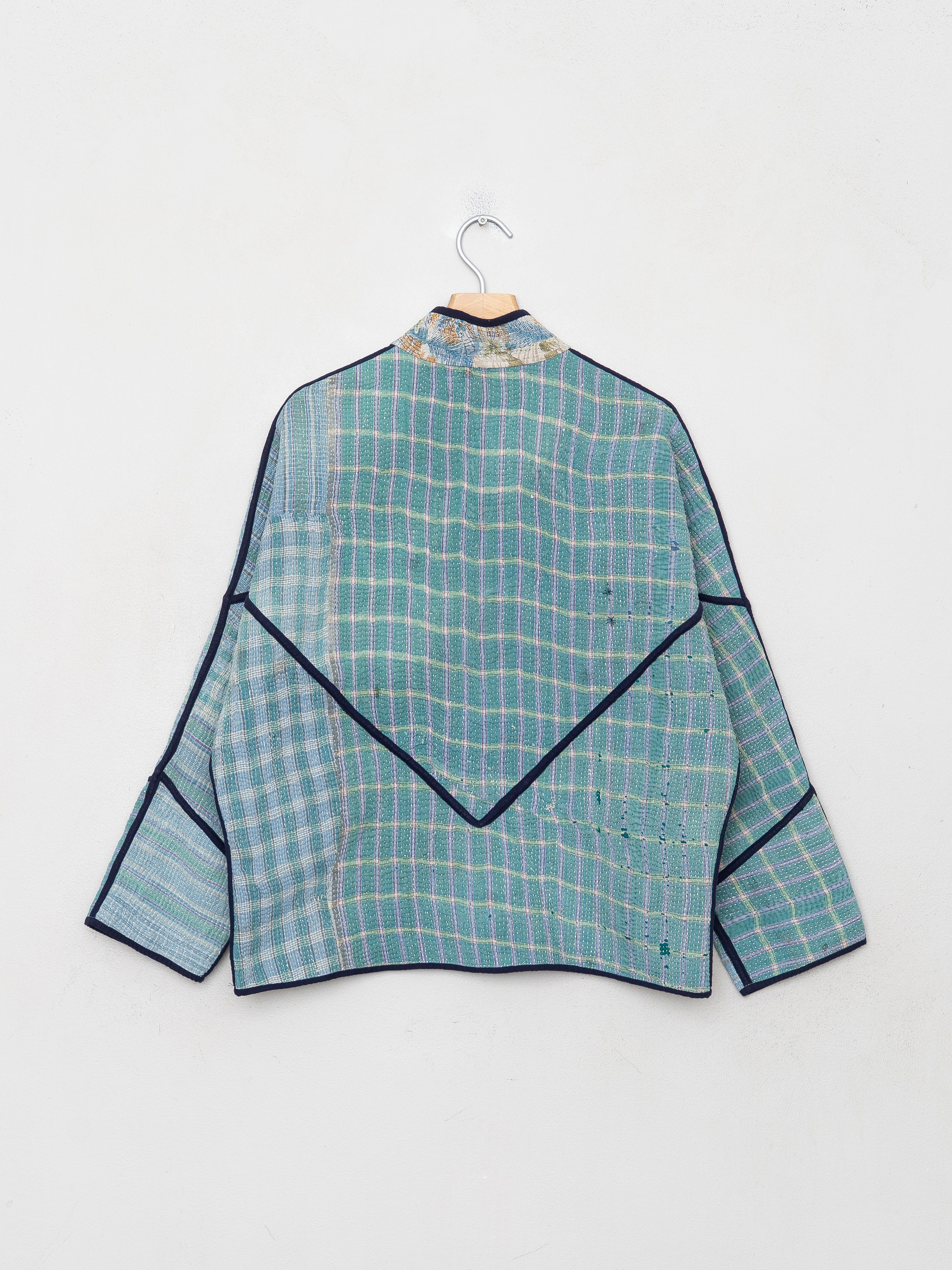The Ladhiya Petite Quilted Patchwork Kantha Jacket