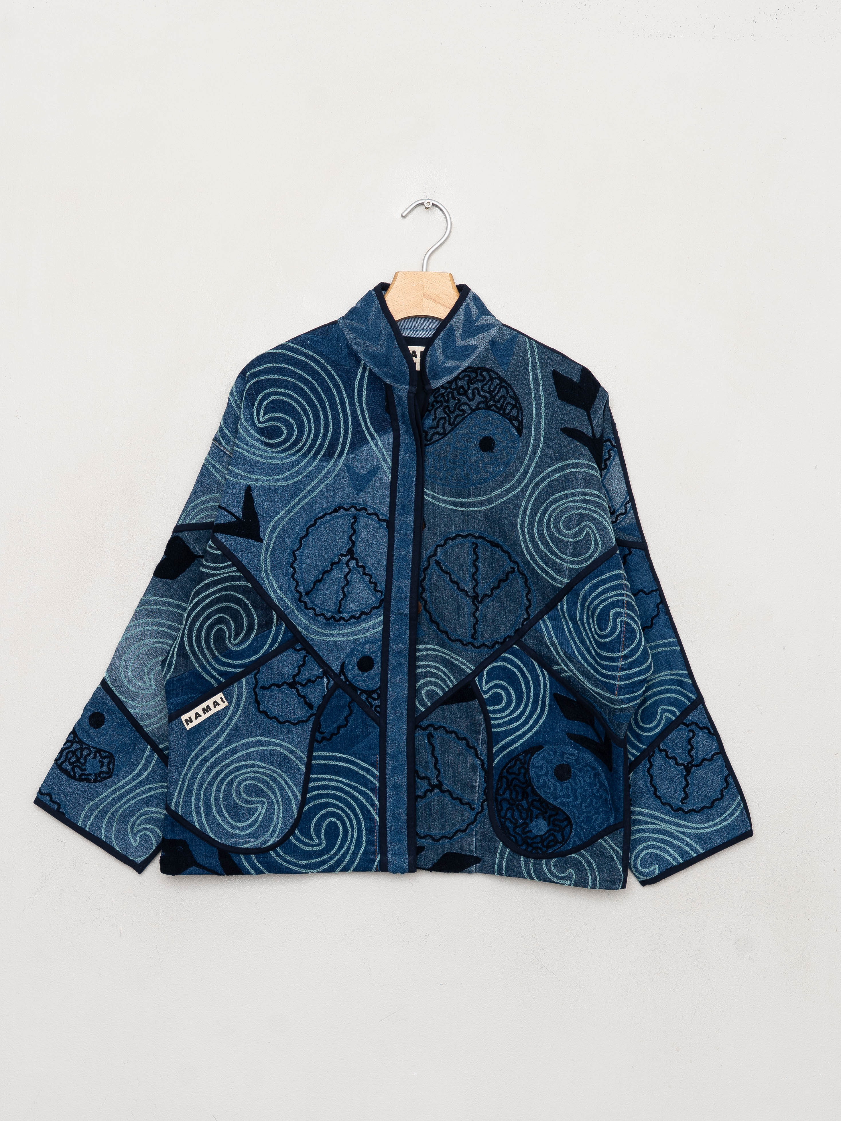 The Ladhiya Denim Suzani Jacket - Small
