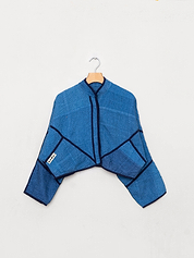 The Kaira Cropped Patchwork Ralli Quilt Jacket