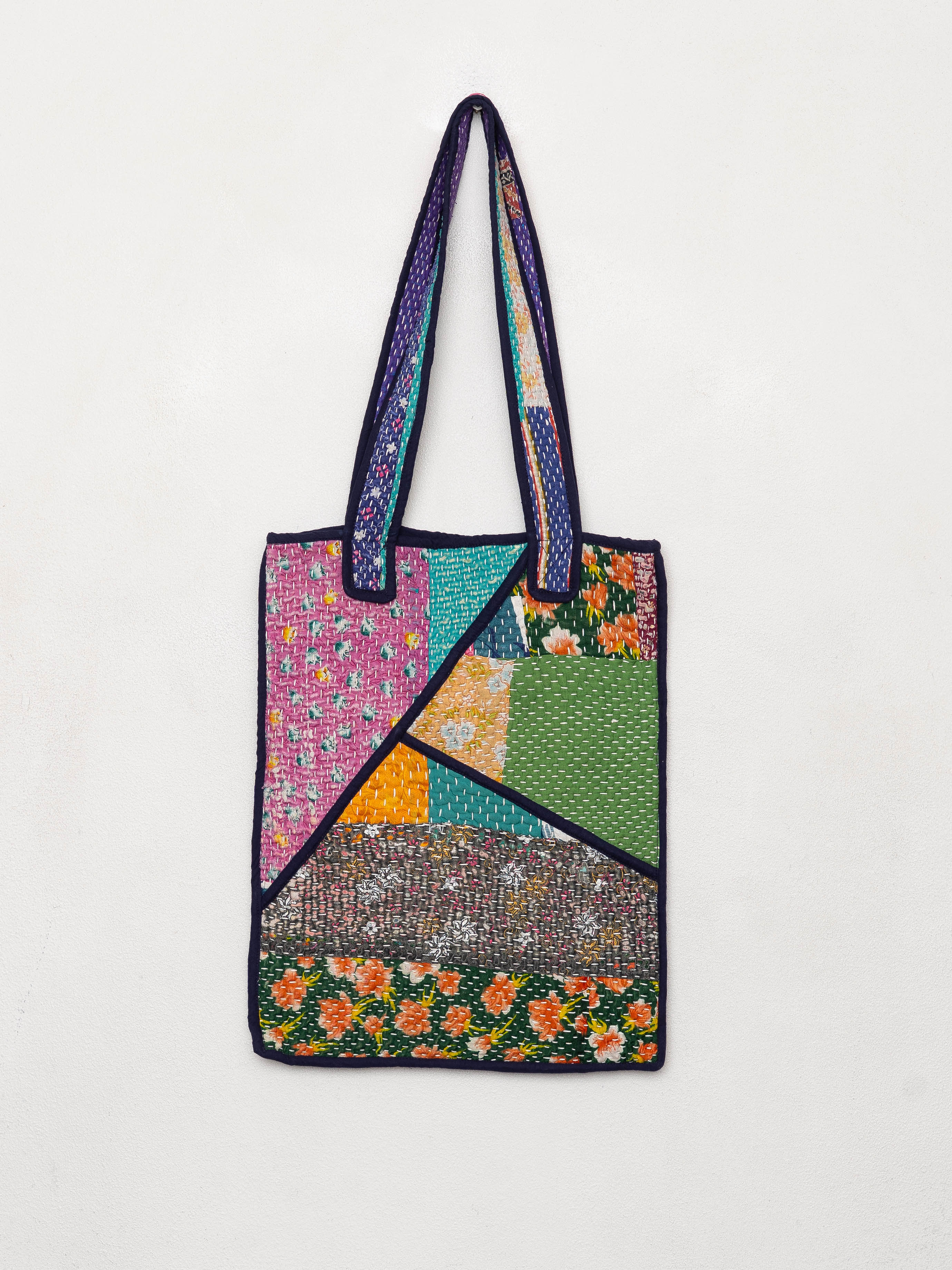 The Tarun Quilted Kantha Bag