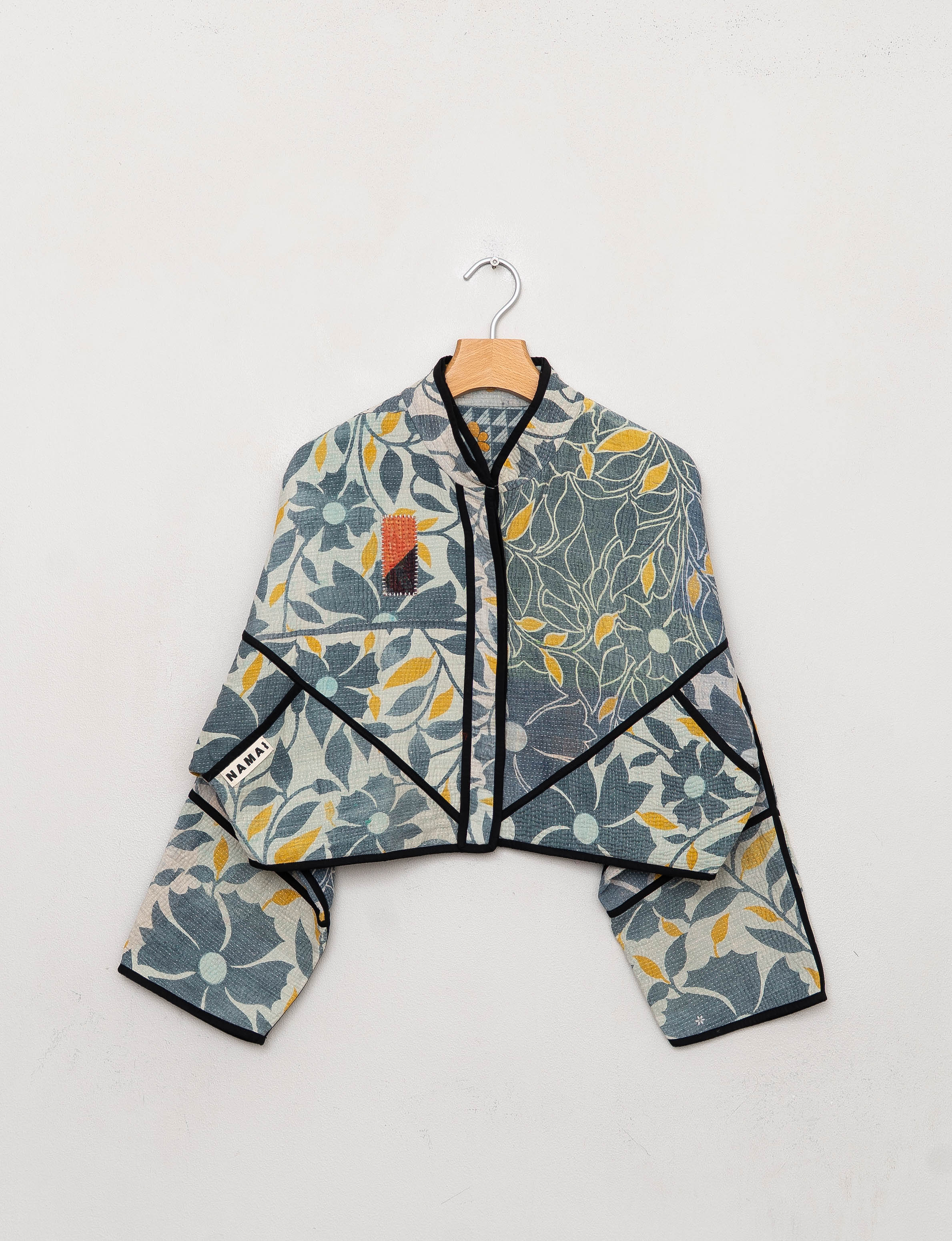 The Kaira Cropped Quilted Patchwork Kantha Jacket Wholesale
