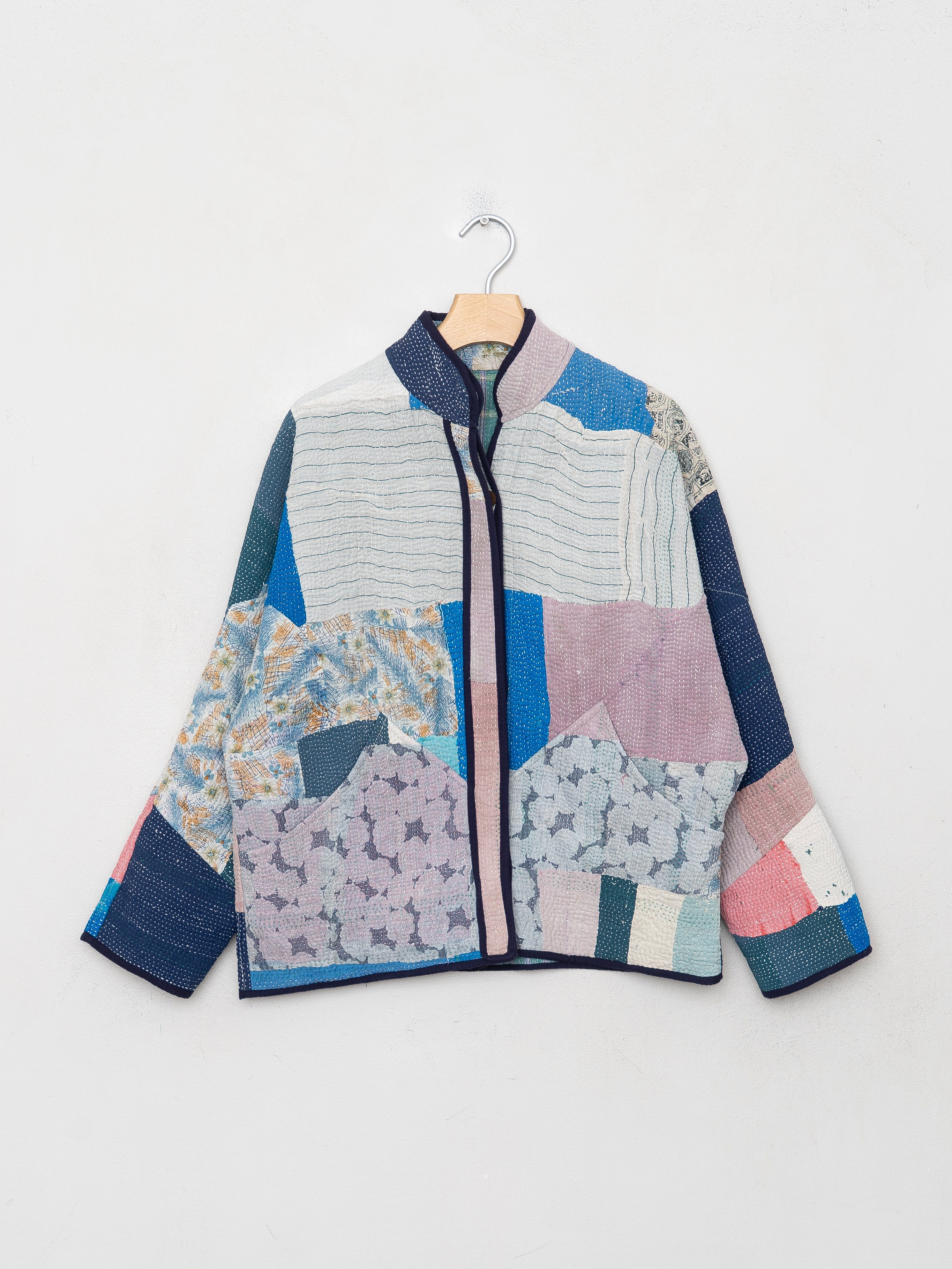 The Ladhiya Petite Quilted Patchwork Kantha Jacket