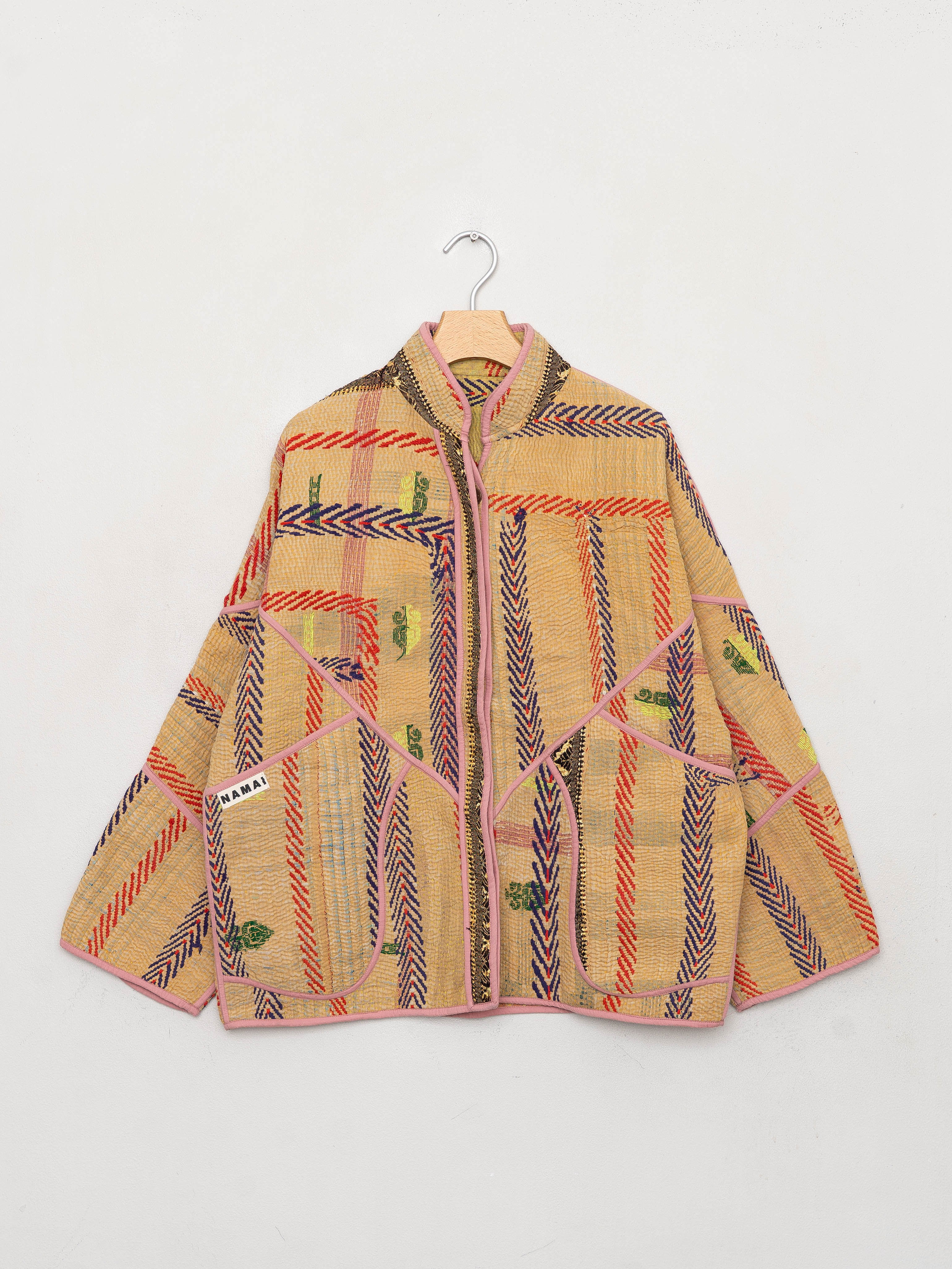 The Ladhiya Quilted Patchwork Kantha Jacket