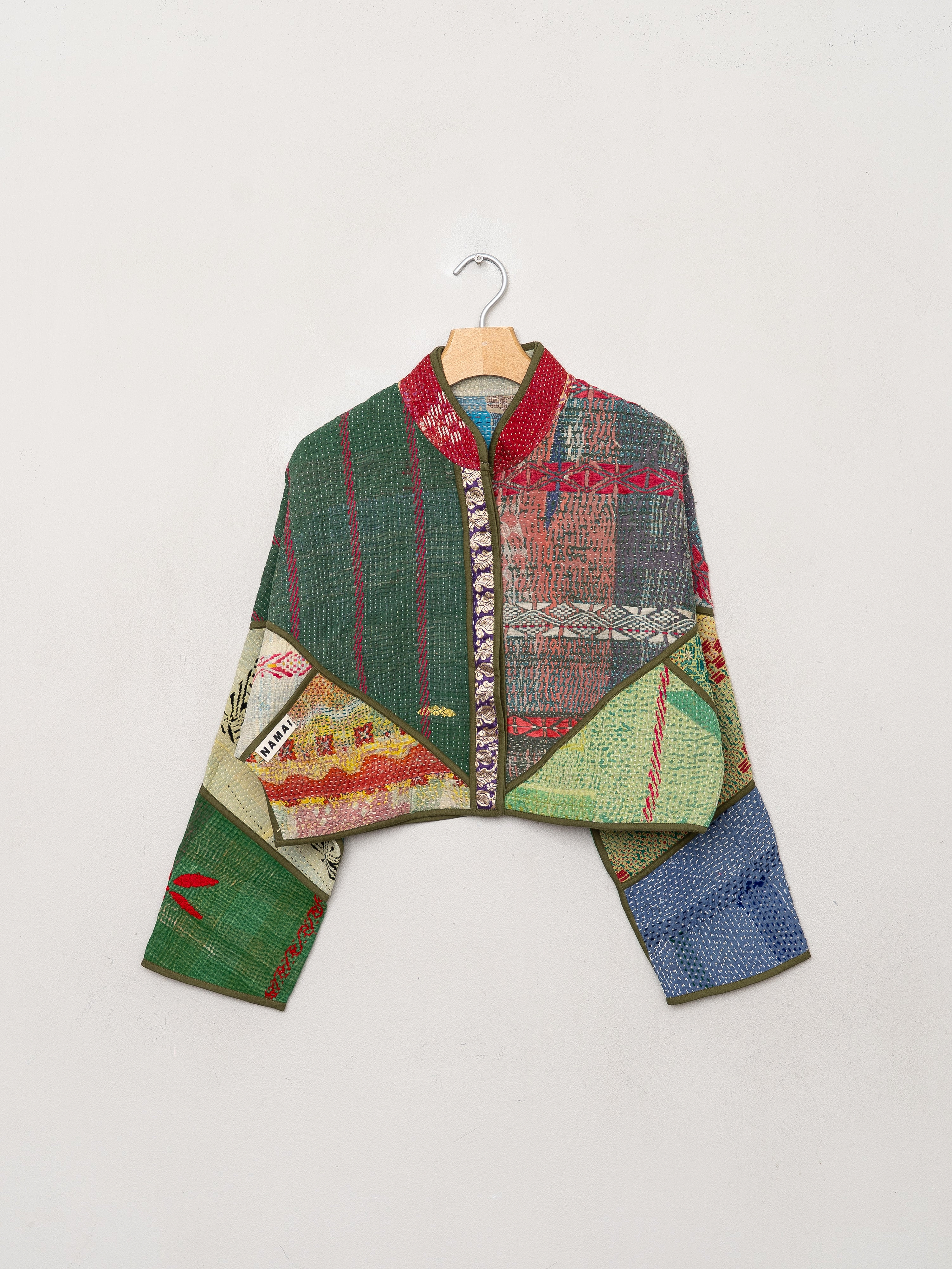 The Kaira Cropped Quilted Patchwork Kantha Jacket Wholesale