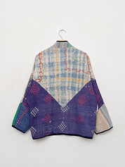 The Ladhiya Quilted Patchwork Kantha Jacket
