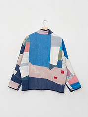 The Ladhiya Petite Quilted Patchwork Kantha Jacket