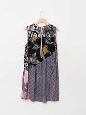 The Anan Short Dress  - Extra Small / Small - Upcycled Silk