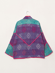 The Ladhiya Quilted Patchwork Kantha Jacket