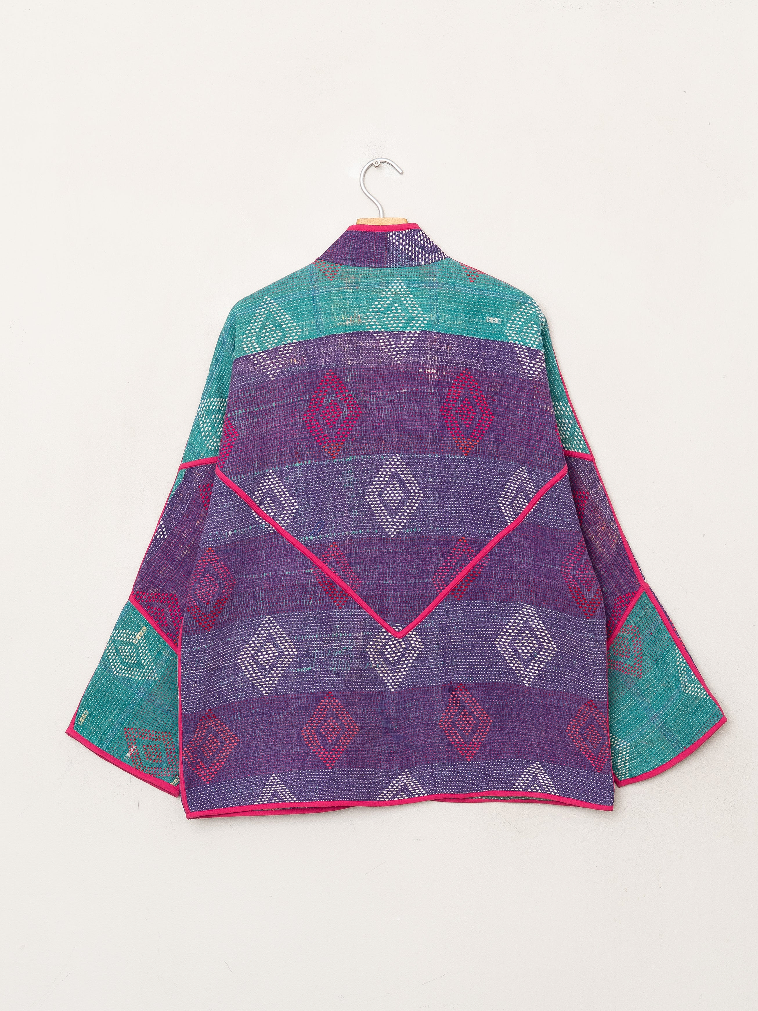 The Ladhiya Quilted Patchwork Kantha Jacket