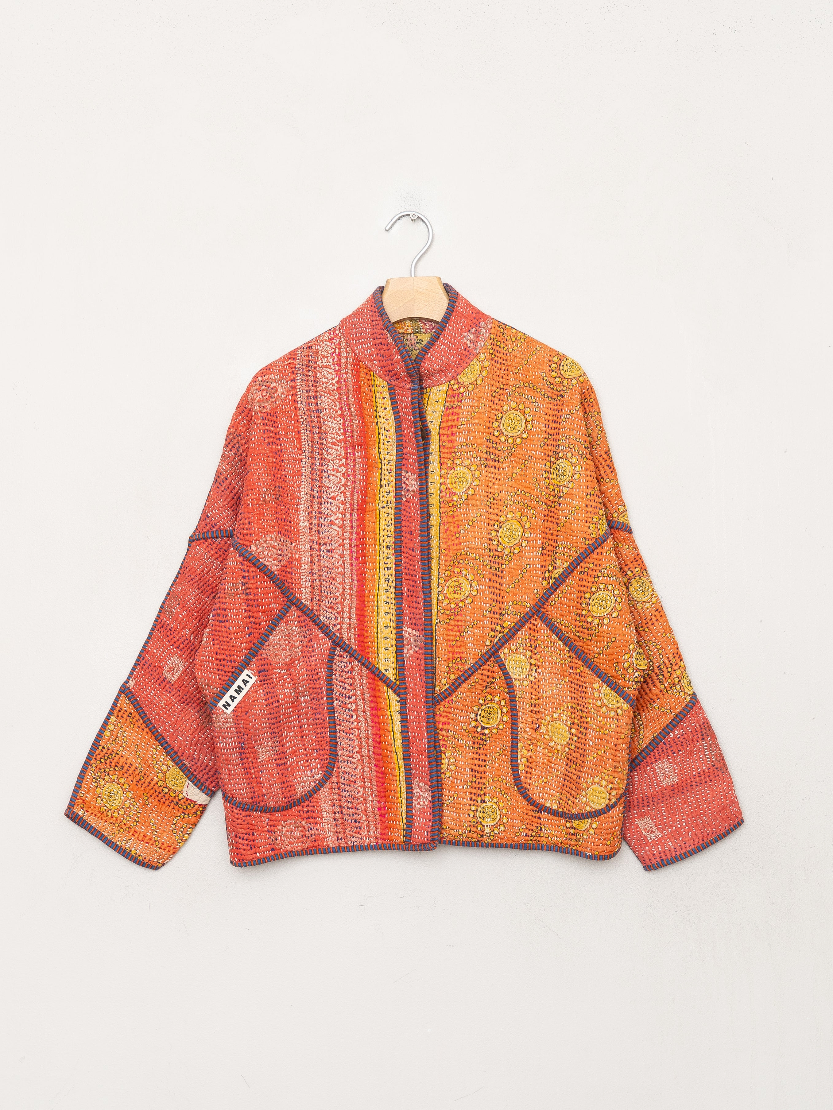 The Ladhiya Petite Quilted Patchwork Kantha Jacket