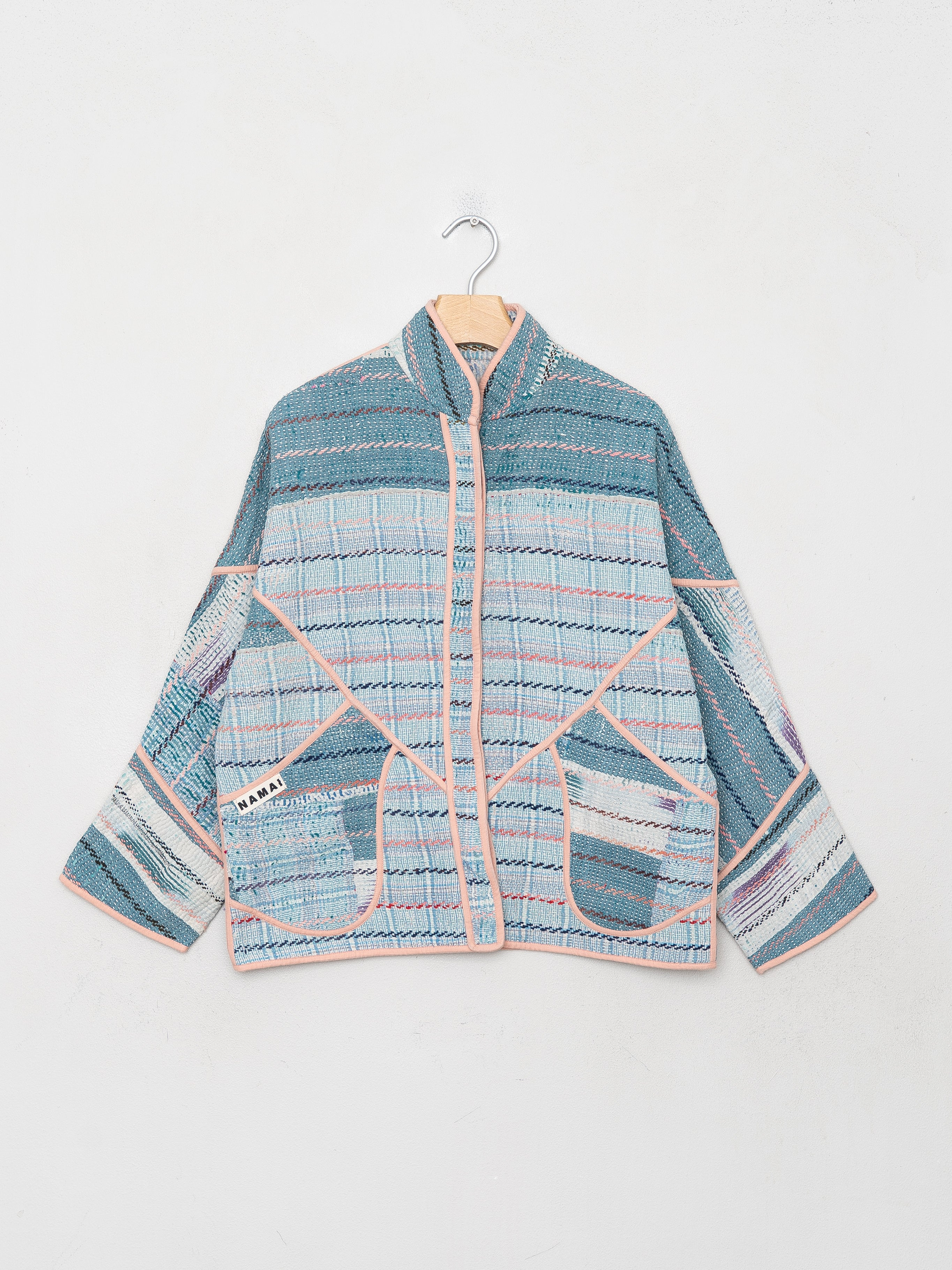 The Ladhiya Petite Quilted Patchwork Kantha Jacket