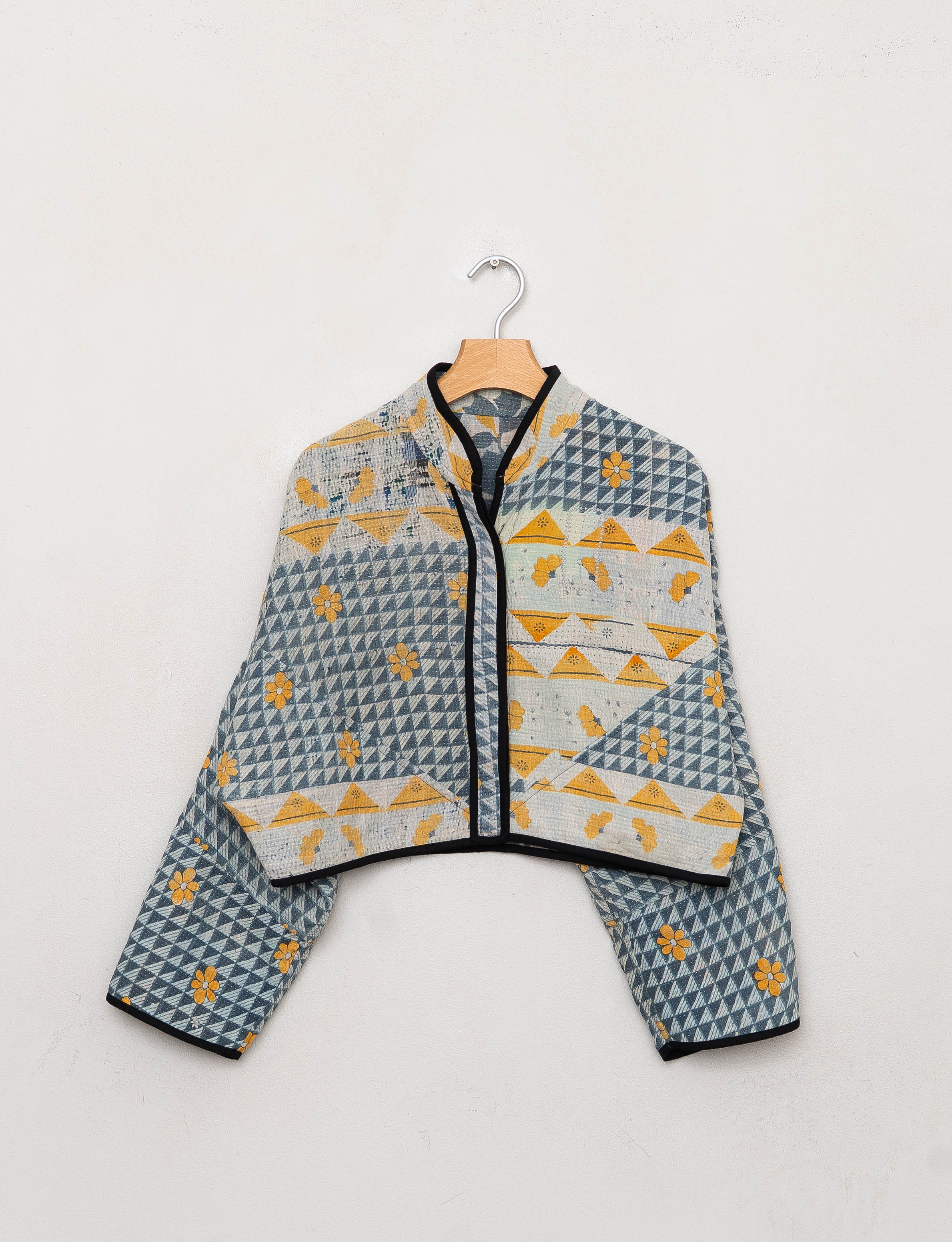 The Kaira Cropped Quilted Patchwork Kantha Jacket Wholesale