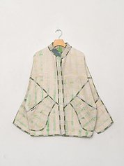 The Ishani Quilted Patchwork Kantha Jacket