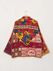 The Ladhiya Quilted Patchwork Kantha Jacket