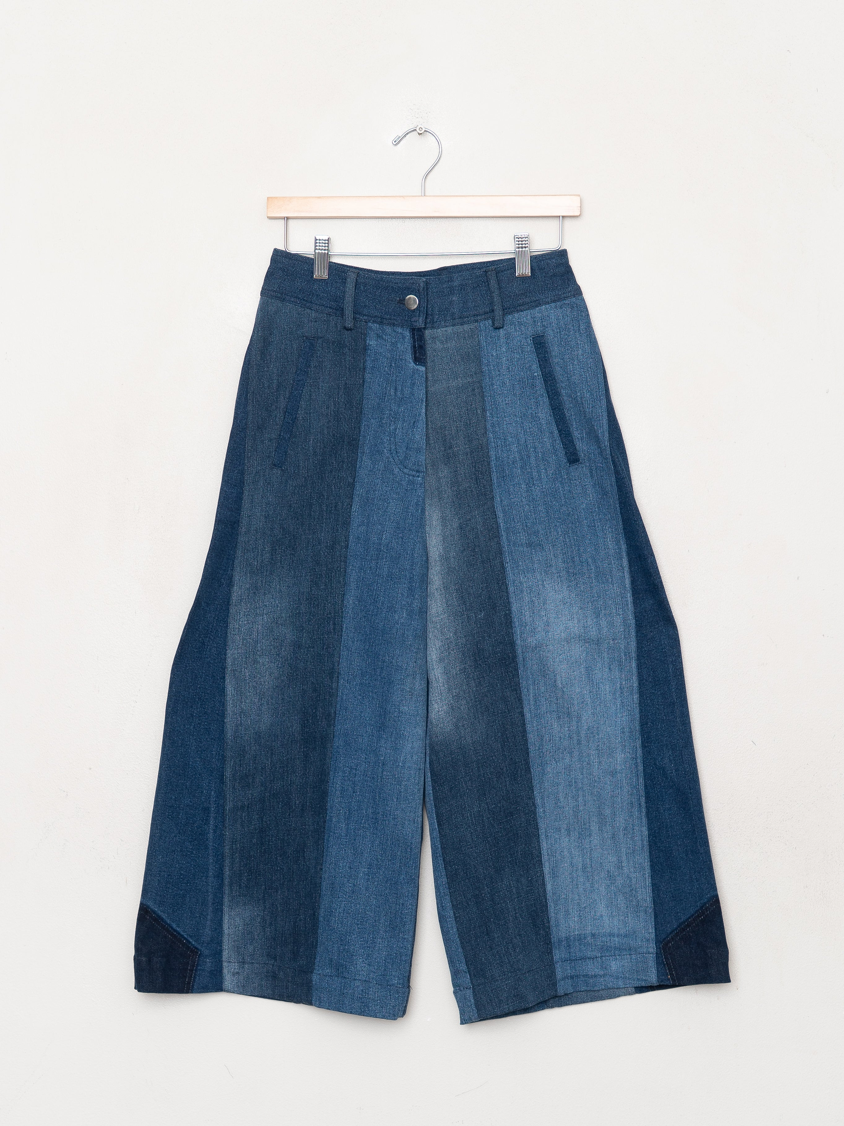 The Nadi Denim Flared Culotte Jeans - Small